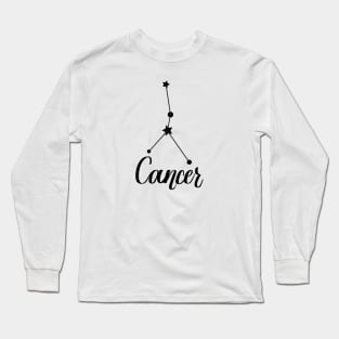 Cancer Zodiac Constellation Long Sleeve T-Shirt